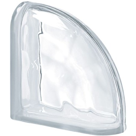 Pavés Cristal SEVES Terminal Curvo NEUTRO Q19 O Ondulado 19x19x8-PEGASUS