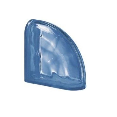 Pavés Cristal SEVES Azul MarinoTerminal Curvo Q19 O Ondulado 19x19x8-PEGASUS