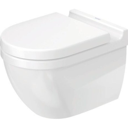 DURAVIT STARCK III INODORO SUSPENDIDO BLANCO BRILLO 36X54 CON ASIENTO Y TAPA CIERRE AMORTIGUADO