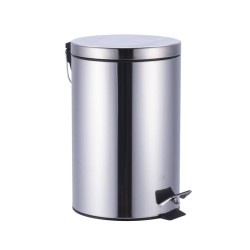 Papeleras PAPELERA PEDAL BAÑO KOS12NEW INOX Brillo 12L OPTIMA