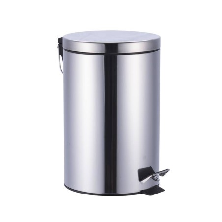 Papeleras PAPELERA PEDAL BAÑO KOS12NEW INOX Brillo 12L OPTIMA