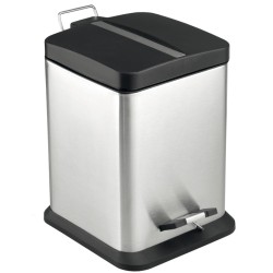 Papeleras PAPELERA ACERO INOX MATE 20 LITROS KOS20PLCTVER SQUARED D...