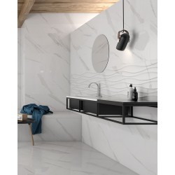 Revestimiento ASARO BLANCO RELIEVE RECTIFICADO 40X120 DE GEOTILES
